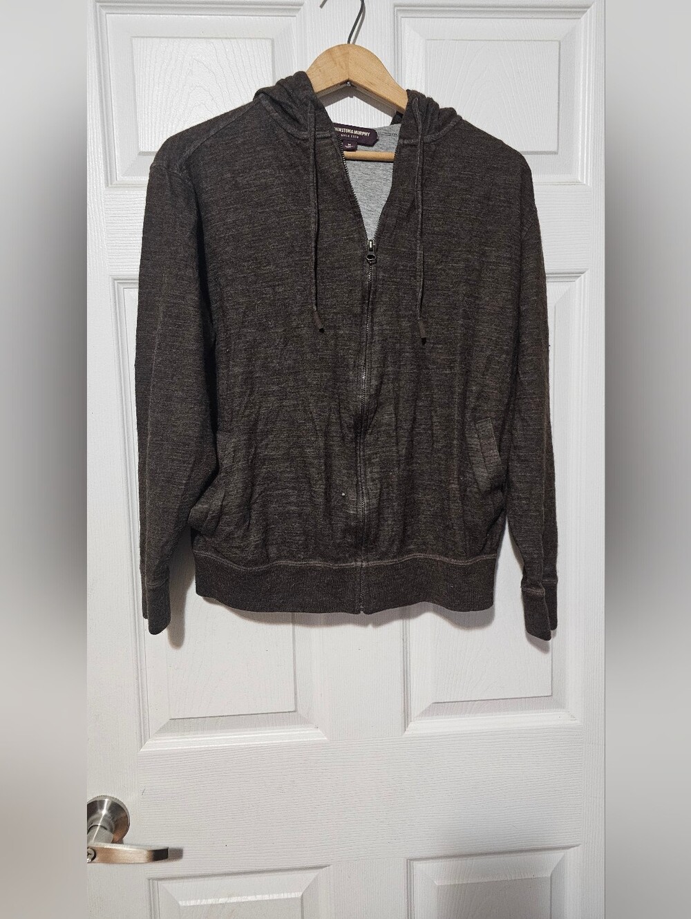 Johnston & Murphy Luxury Baby Alpaca Pima Cotton Full Zip Hoodie Medium